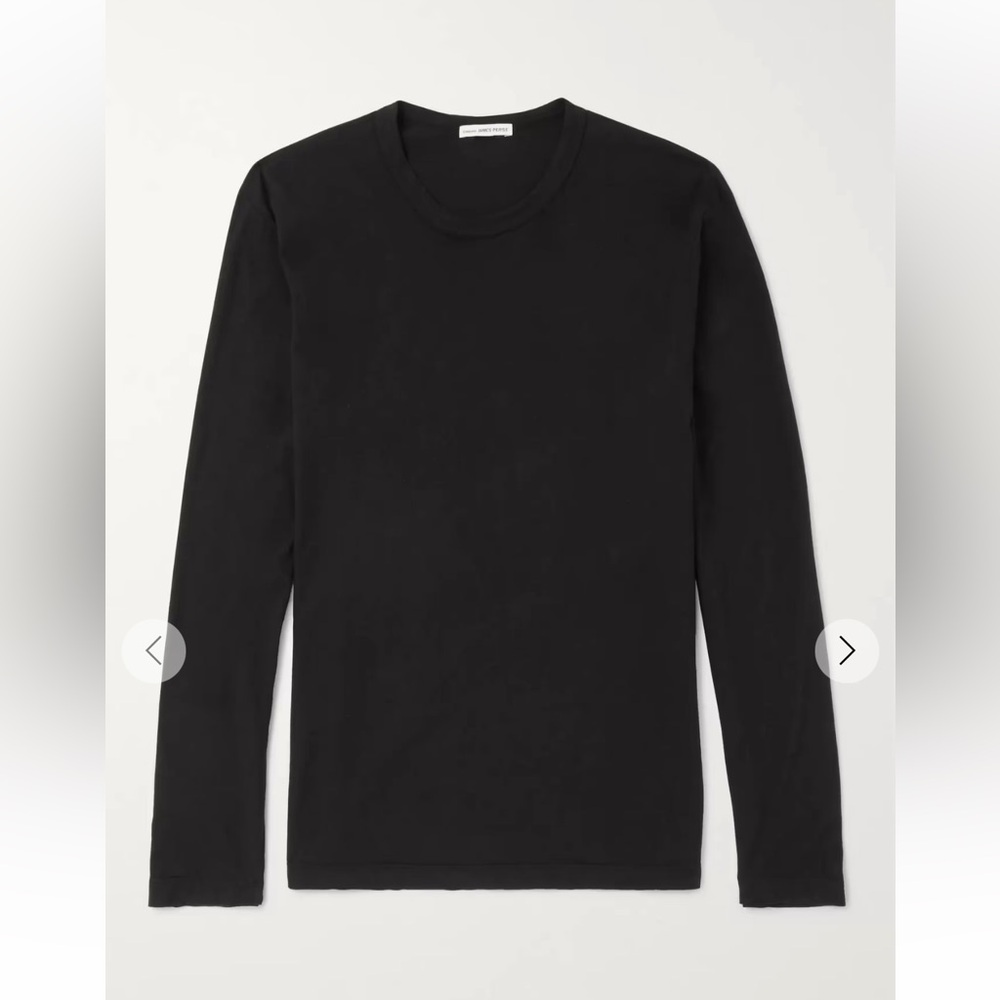 James Perse Classic Black Long Sleeve Tee